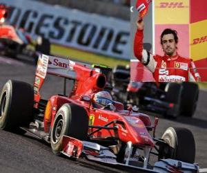 yapboz Fernando Alonso - Ferrari - Suzuka 2010 (3. sıra)